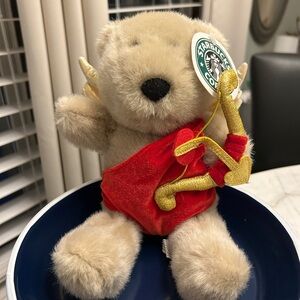 Starbucks Plush Valentine Bear with Wings from 2001